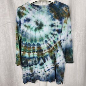 Ocean Breeze: Vintage Tie-Dye Top - Size XL